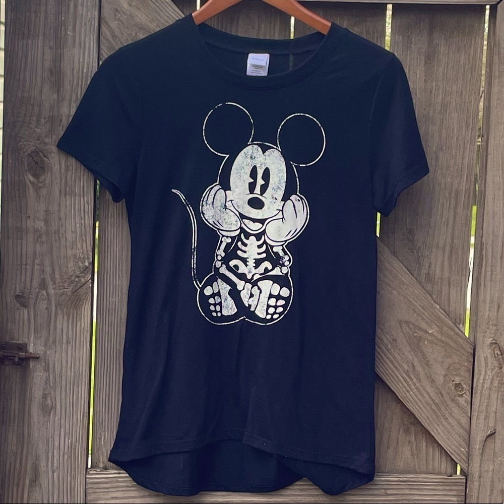 Disney Mickey Mouse Halloween skeleton t-shirt